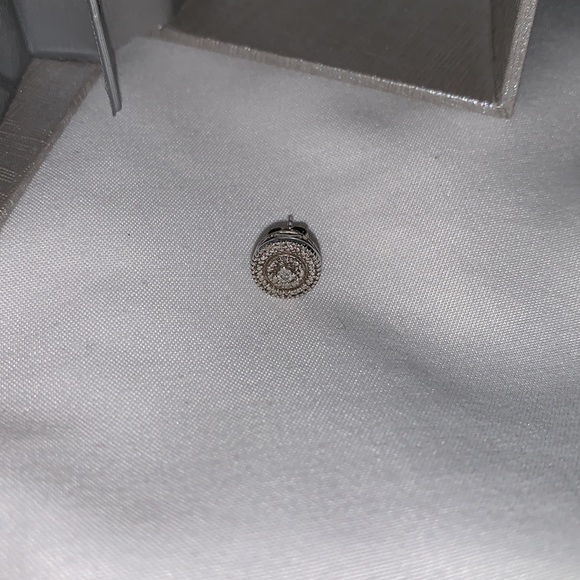 Single Diamond Halo Double Stud Earring by ZALES Jewelry The Diamond Store - Picture 13 of 15